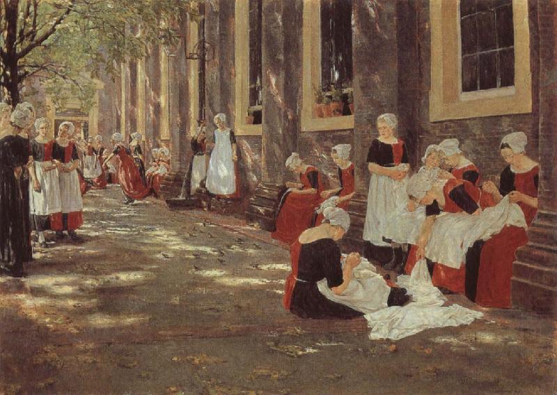 The Orphanage at Amsterdam, Max Liebermann